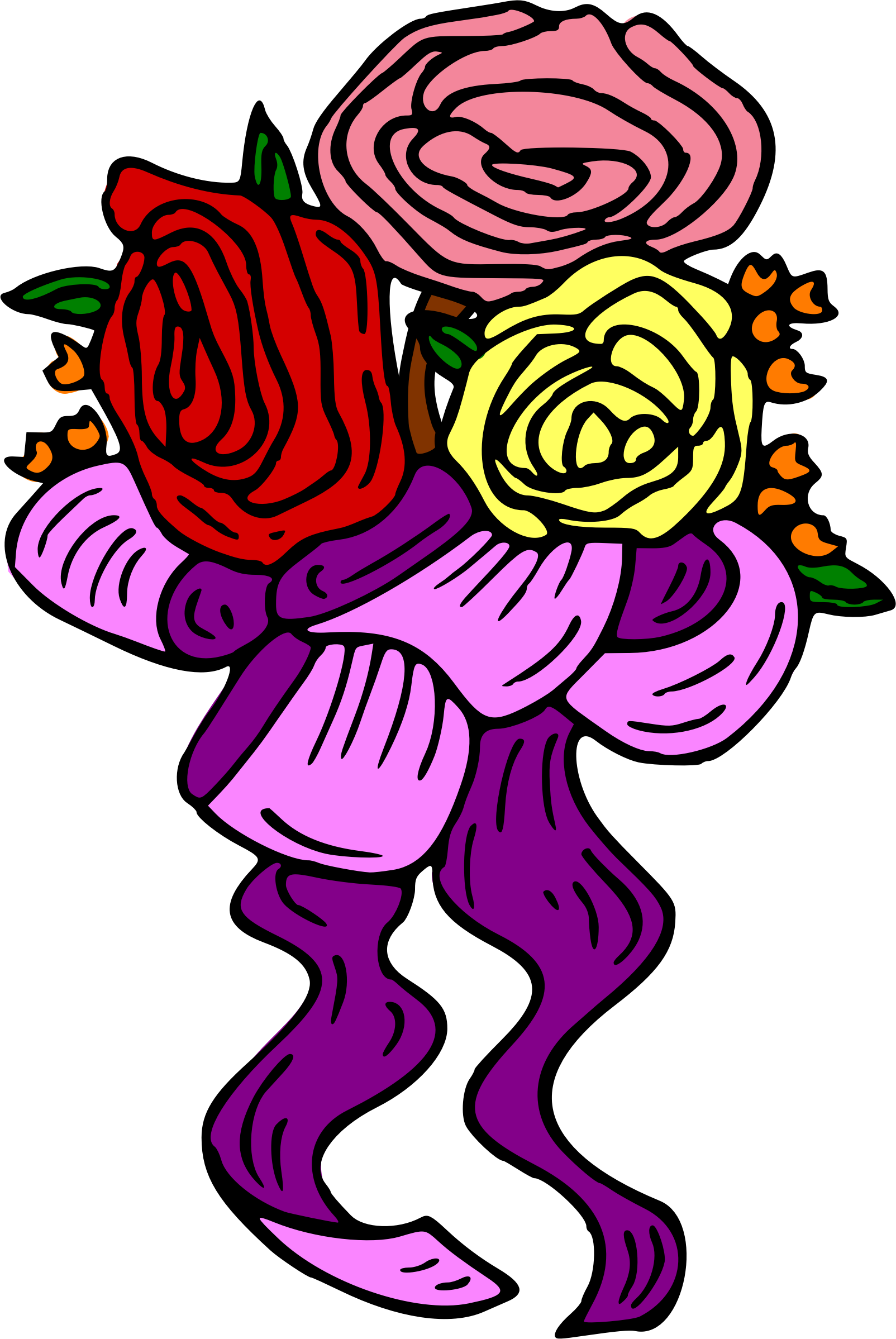 Big Image - Flower Clipart (1604x2397), Png Download
