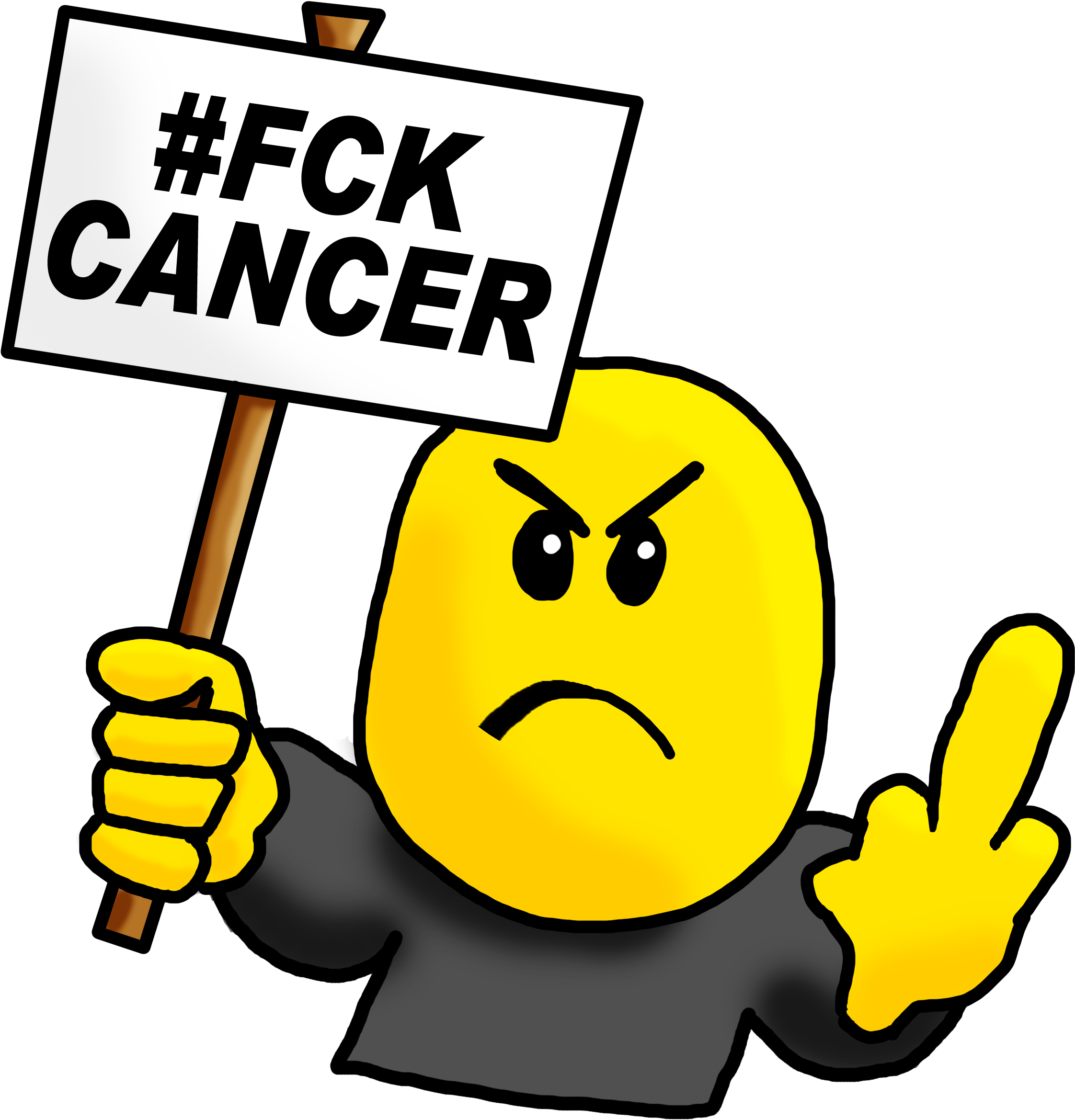 Cancer Really Doesn't Know Who Its Messing With - Fck Cancer Clipart (2500x2500), Png Download