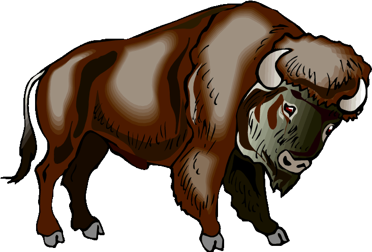 Buffalo Clipart Water Buffalo The Buffalo Clip Art - Native American Buffalo Clipart - Png Download (750x518), Png Download
