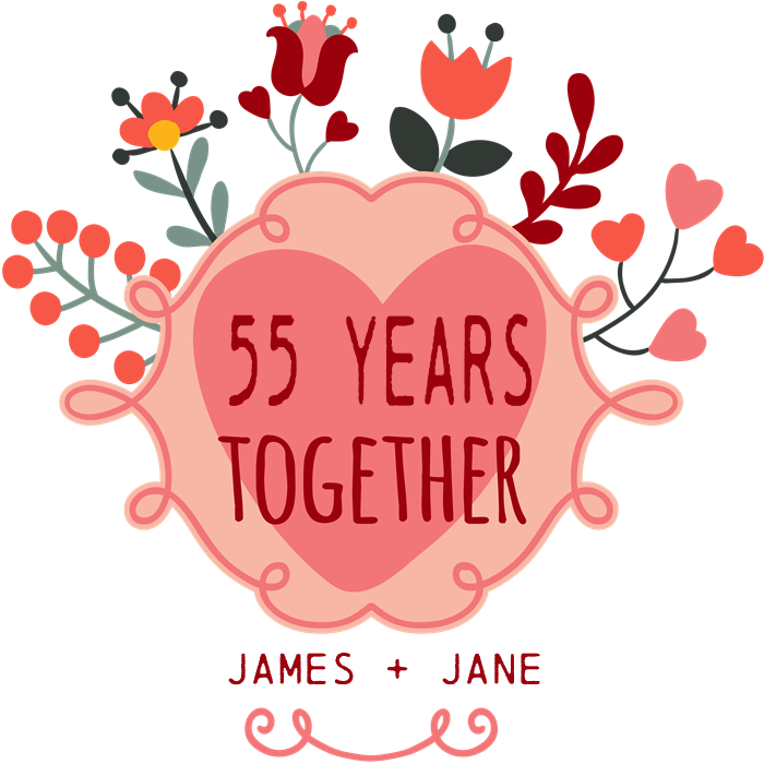 Custom Year And Name Anniversary Drinking Glass - Greeting Cards 3rd Anniversary Clipart (700x700), Png Download