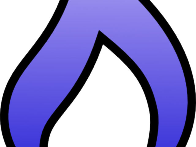 Flame Clipart Blue - Png Download (640x480), Png Download