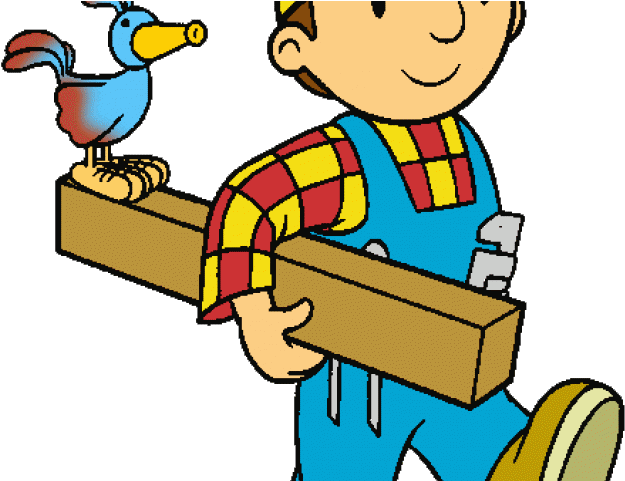 Carpenter Clipart Roof Construction - Bob - Png Download (640x480), Png Download