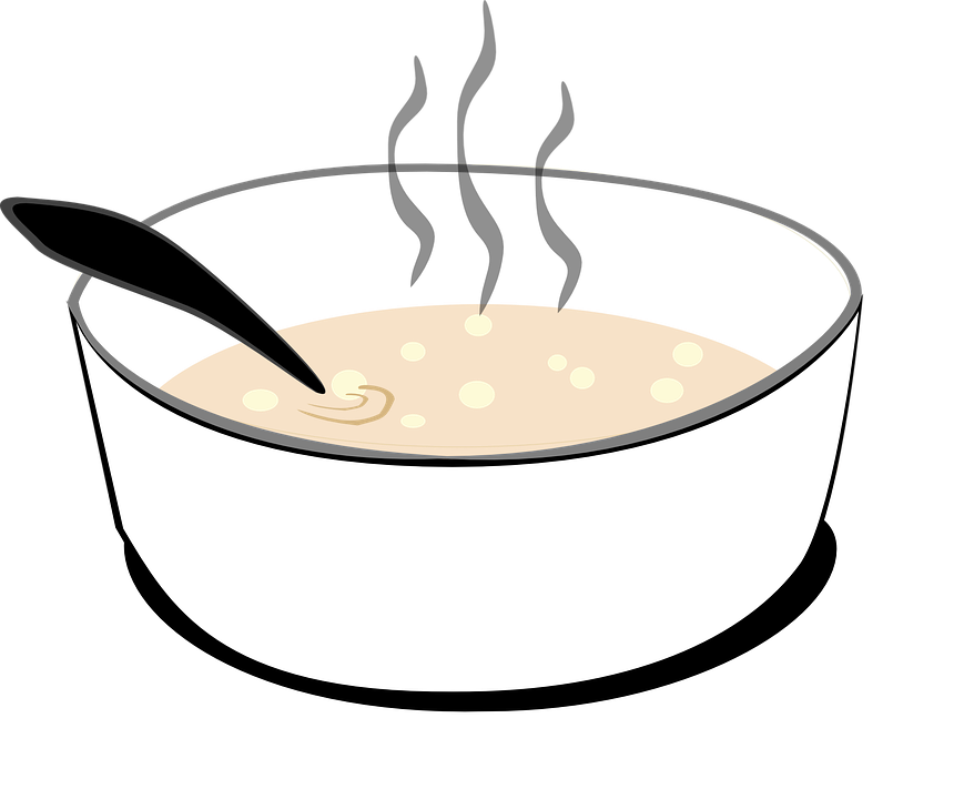 Soup Bowl Clipart 13, Buy Clip Art - Sopa Caliente Con Cuchara - Png Download (869x720), Png Download