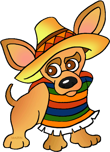 Chihuahua - Chihuahua With Sombrero Clipart - Png Download (496x648), Png Download