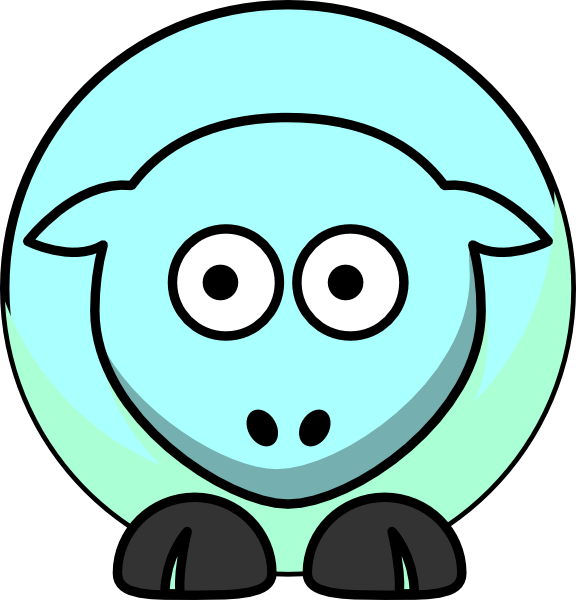 Sheep Looking Right Svg Clip Arts 576 X 600 Px - Png Download (576x600), Png Download