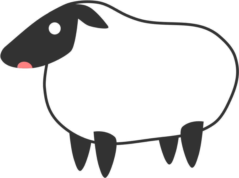 Sheep Clipart (1000x763), Png Download