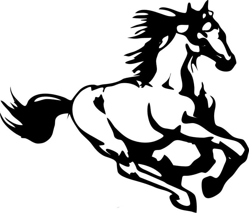 Horse Running Clipart - Png Download (844x720), Png Download