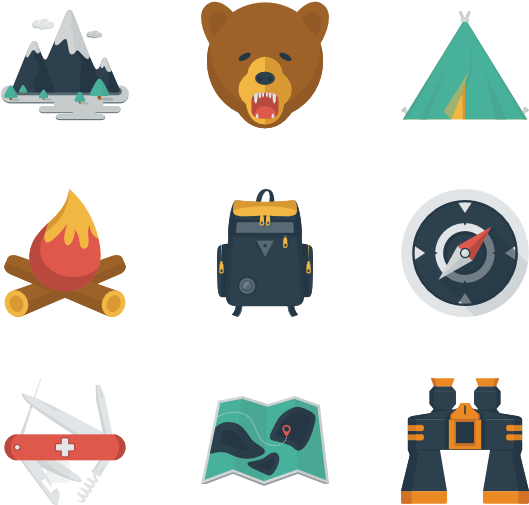 Camping - Tent Icon Png Clipart (600x564), Png Download