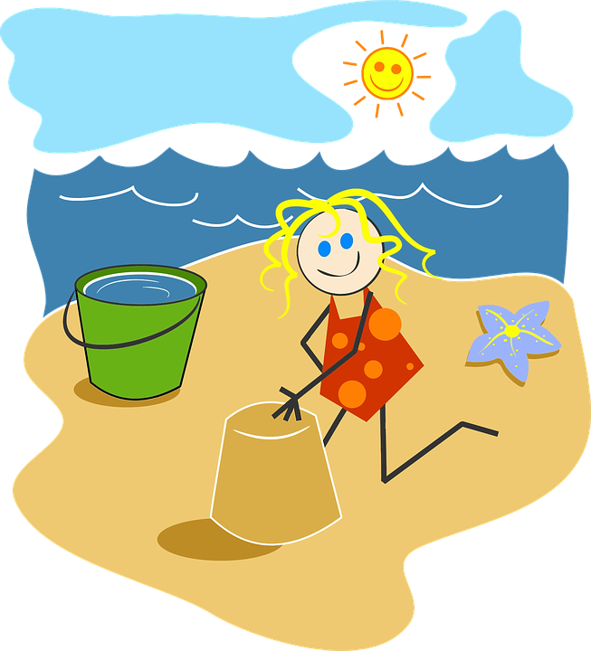 Collection Of Outside Games Cliparts - Beach Clip Art - Png Download (653x720), Png Download