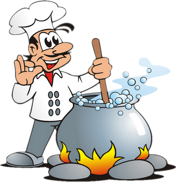 Cook Cartoon Clipart (580x600), Png Download