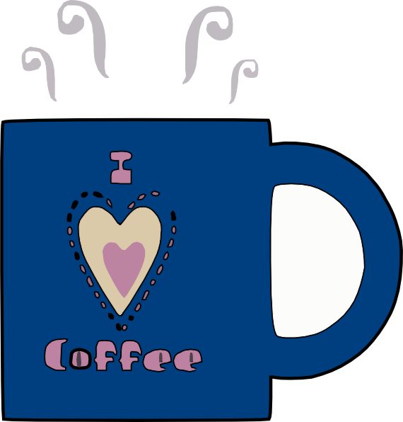 Love Hot Coffee Clipart (570x596), Png Download