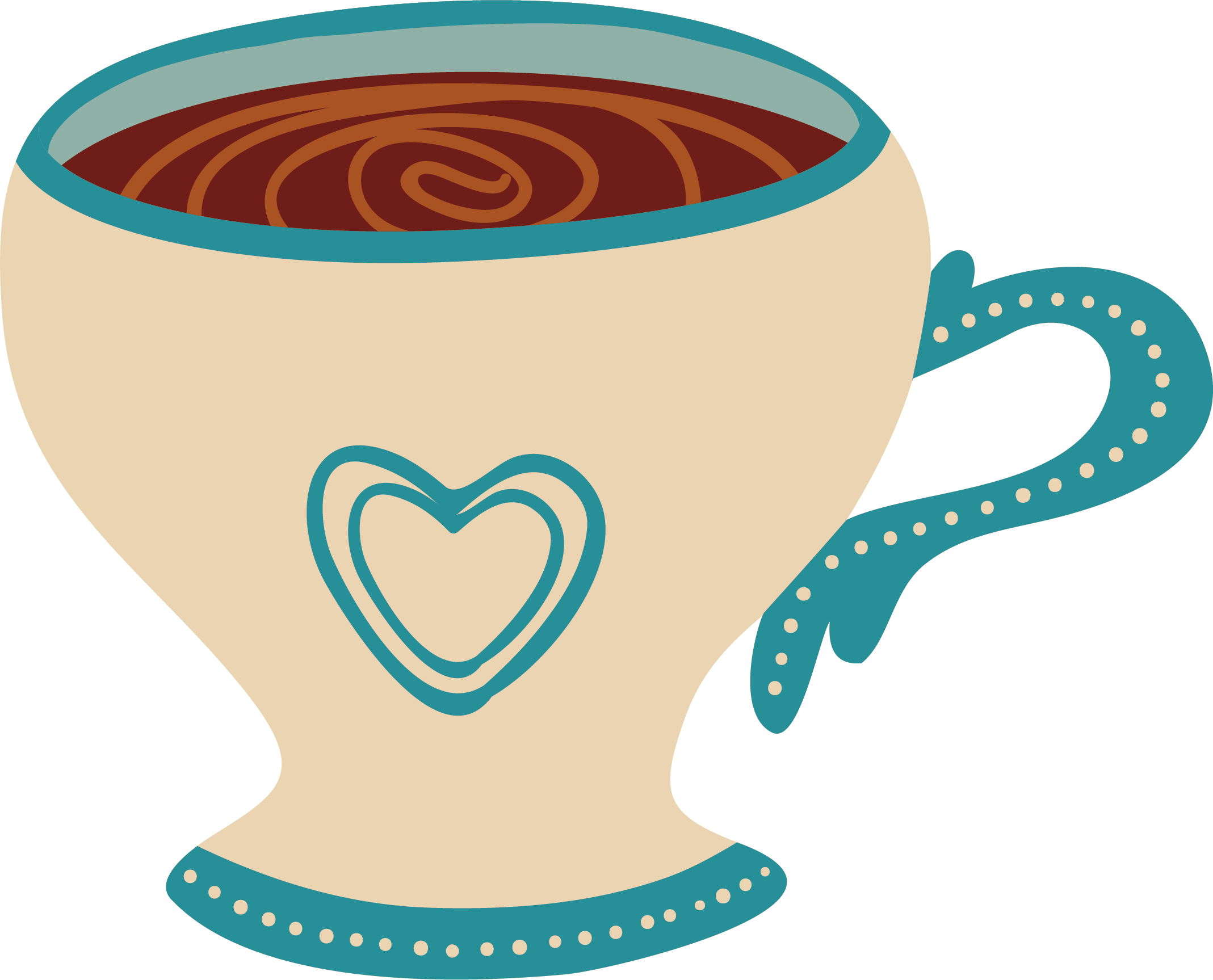 Coffee Clip Art Transprent Png Transparent - Teacup (2137x1727), Png Download