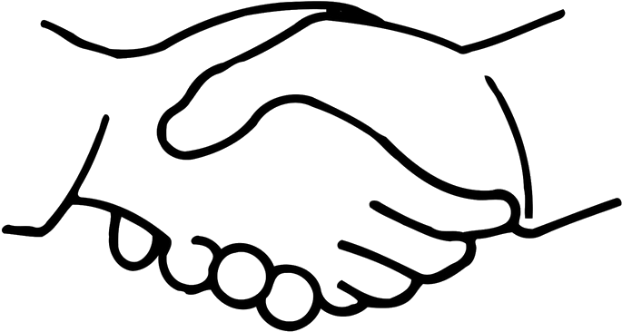 Cartoon Clip Art - Hand I Hand Clipart - Png Download (750x531), Png Download