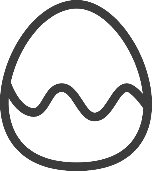 Free Online Doodles Egg Easter Egg Vector For Design - Fotor Clipart (534x600), Png Download