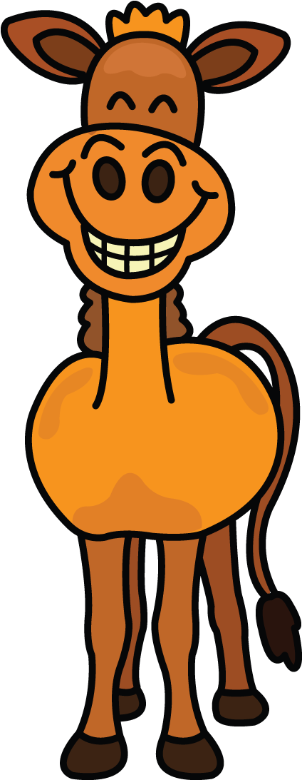 Drawing Donkey Easy Graphic Transparent Stock - Drawing Clipart (720x1280), Png Download