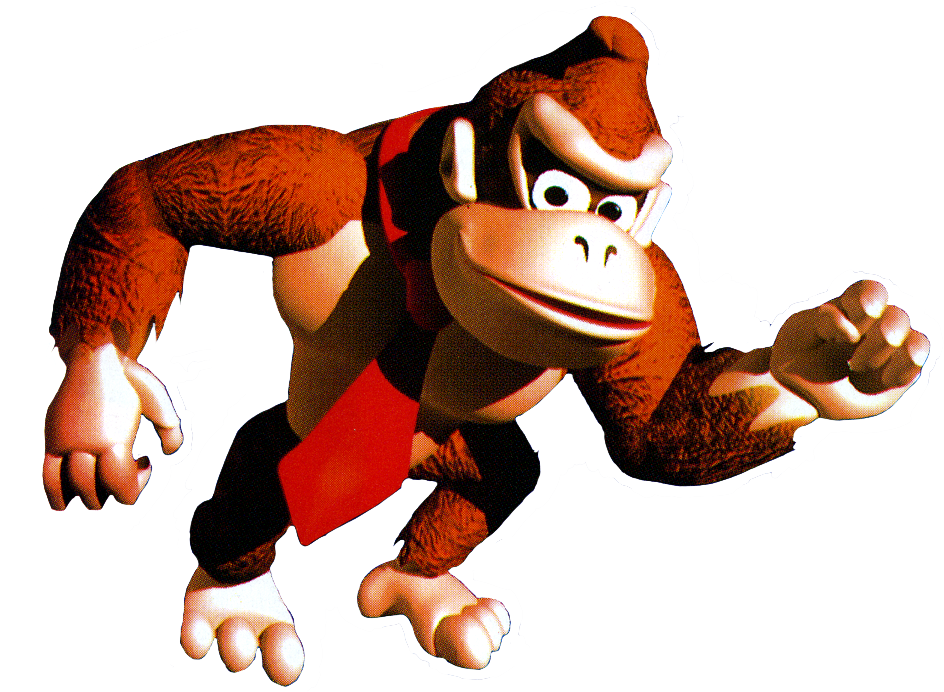 Donkey Kong Impersonator Farty Kong Hoping Nobody Realizes - Dk3 Clipart (951x780), Png Download