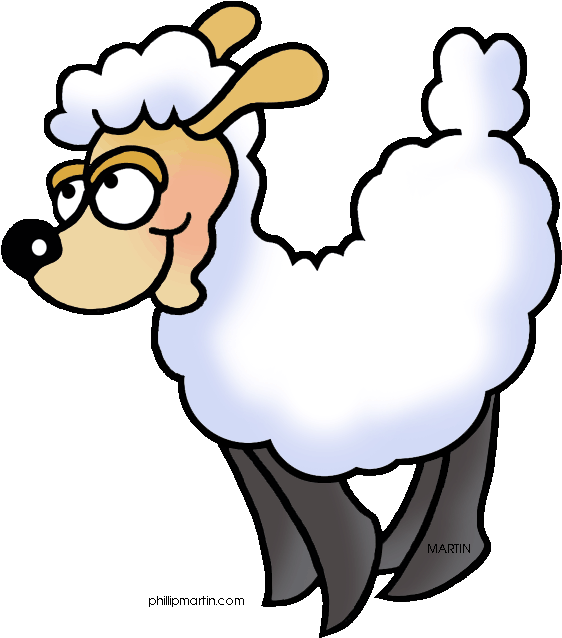Sheep - Phillip Martin Sheep Clipart - Png Download (617x648), Png Download