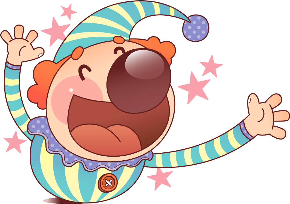 Clip Art Funny Transprent - Dibujo Payaso Cute - Png Download (1181x1181), Png Download