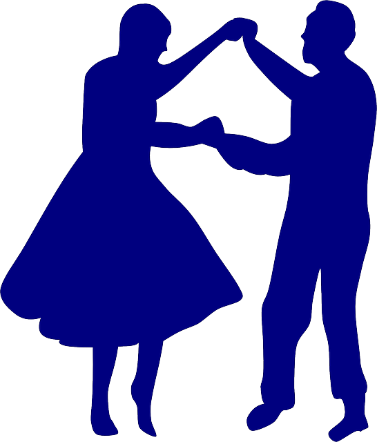 Dance Couples Silhouettes - Couple Dance Images Png Clipart (546x640), Png Download