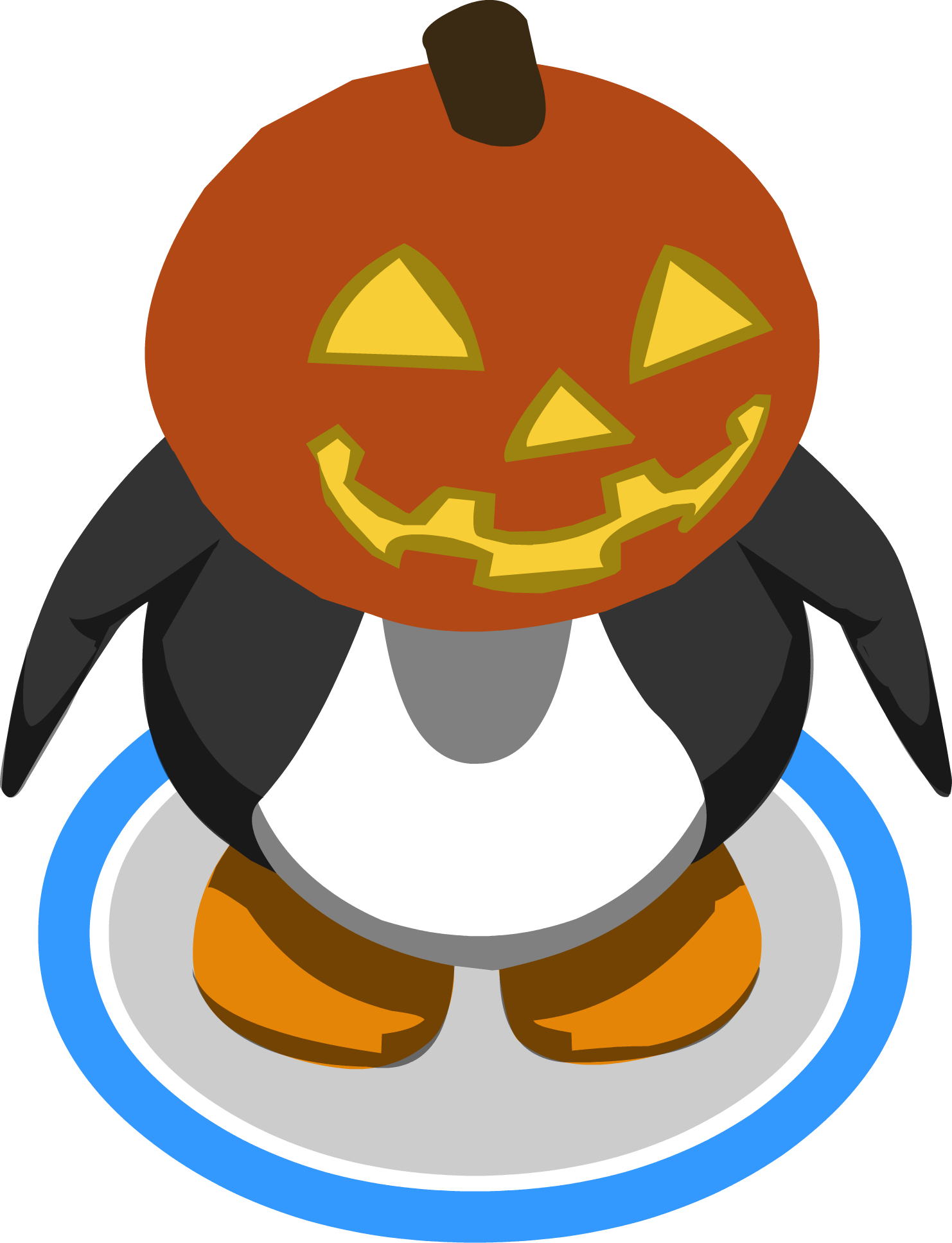 Pumpkin Dance Png - Club Penguin Pumpkin Head Clipart (1482x1935), Png Download