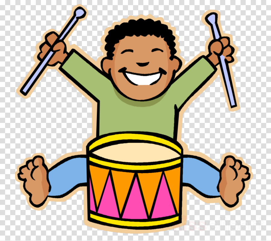 Download Kid Music Clipart Children's Music Clip Art - Boy With Drum Clipart - Png Download (900x800), Png Download