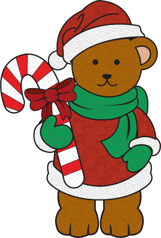 Christmas Bear - Christmas Day Clipart (538x794), Png Download