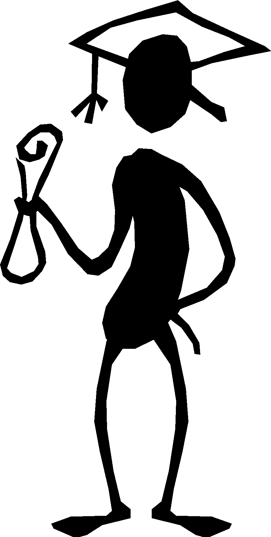 Office Clipart Screen Beans - Undergraduate Cartoon - Png Download (882x1745), Png Download