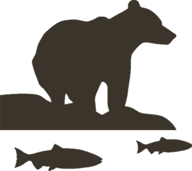 Canadian Bear Silhouette Clipart (674x600), Png Download