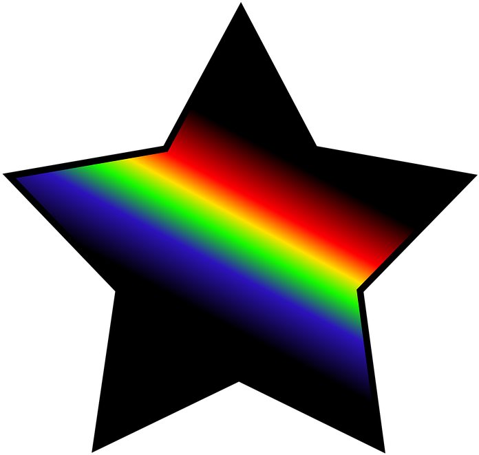 Color Star Cliparts 6, Buy Clip Art - Rainbow Star - Png Download (720x720), Png Download