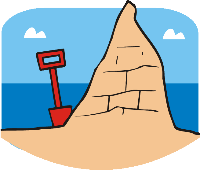 Animated Sand Castle Clipart Hat H&m Clip Art - Animated Gif Castle Sand - Png Download (750x556), Png Download