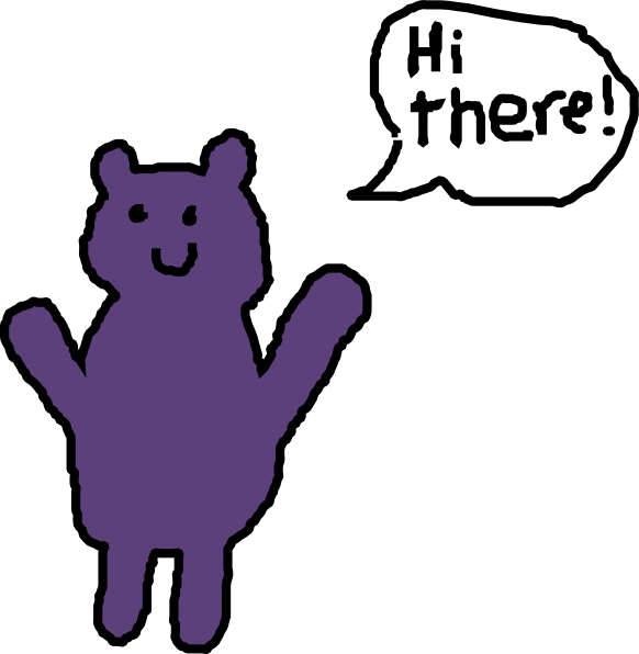 Purple Teddy Bear Clip Art - Clip Art - Png Download (582x596), Png Download