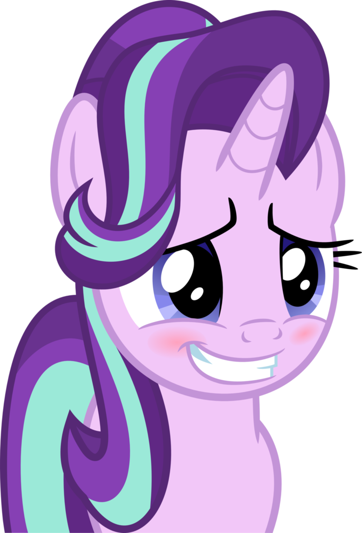 Blushing Cute - Build A Bear Starlight Glimmer Clipart (737x1085), Png Download