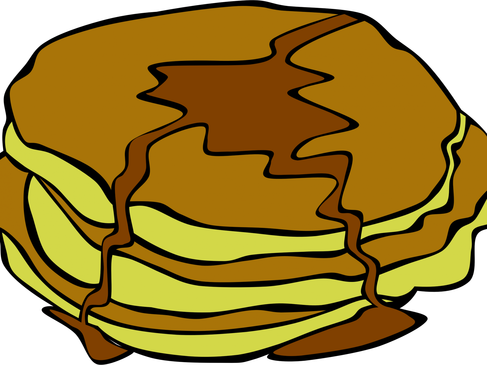 Food Clipart Transparent - Pancake Clip Art - Png Download (640x480), Png Download