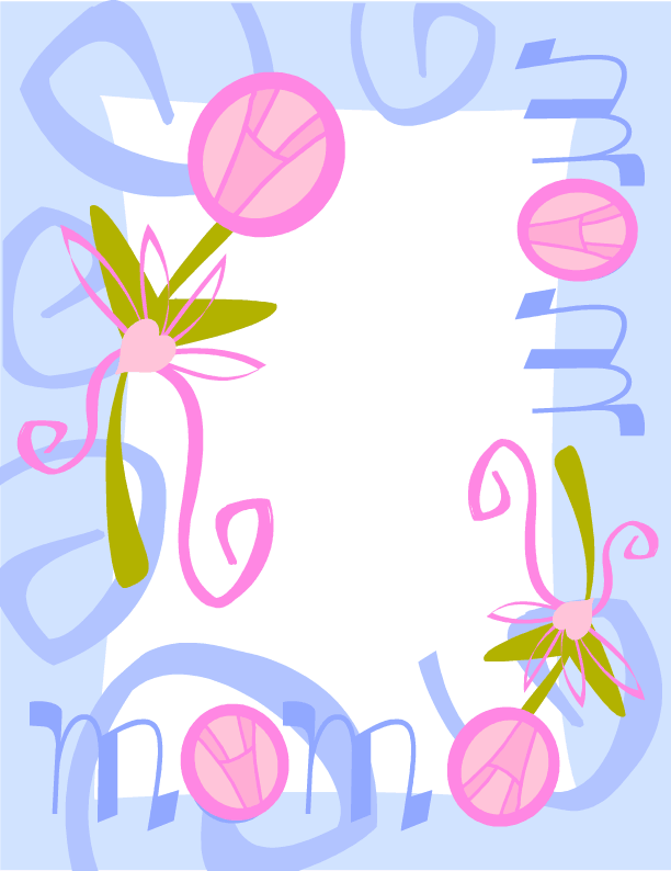 Mother's Day Clip Art ~ Free Clipart For Mom ~ Mothers - Mothers Day Cards - Png Download (612x794), Png Download