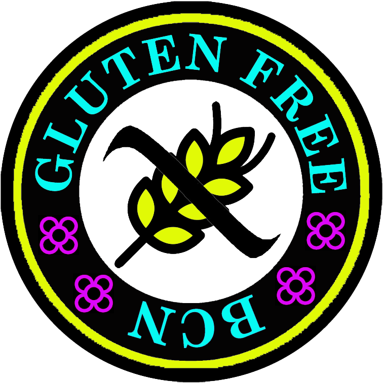 Gluten Free Bcn Logo Center White - Circle Clipart (800x800), Png Download