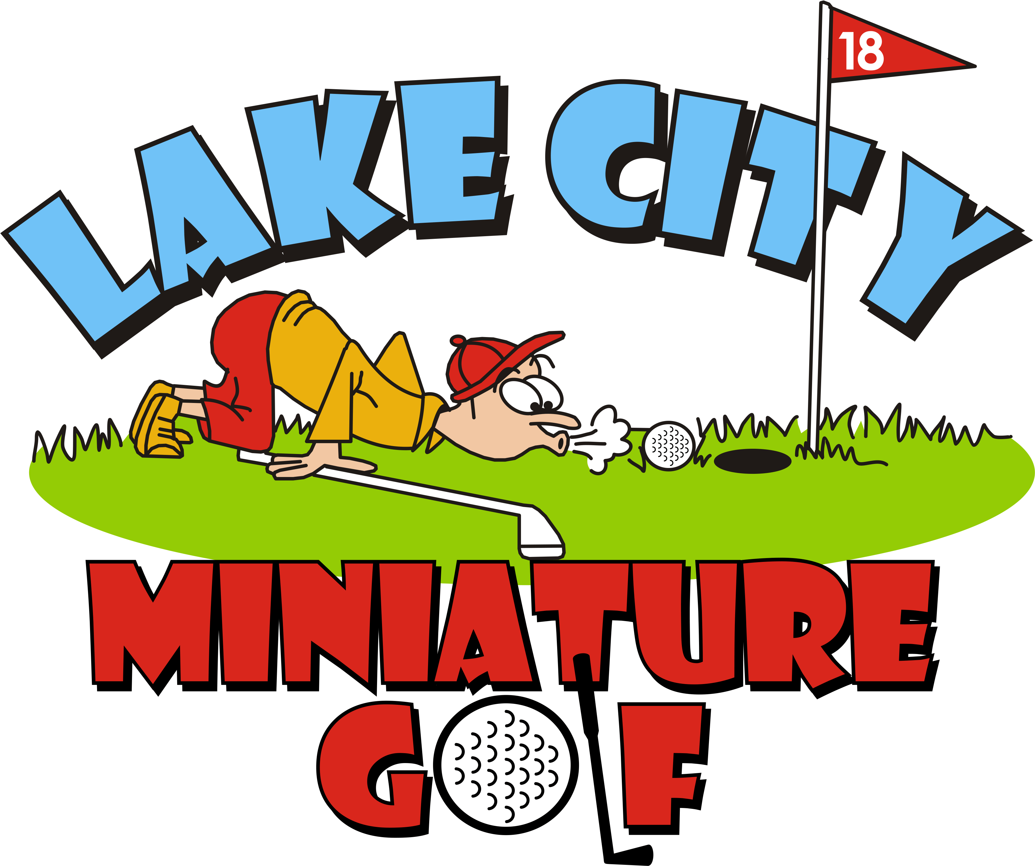 Www - Lakecityminiaturegolf - Com - .com Clipart (5100x3300), Png Download