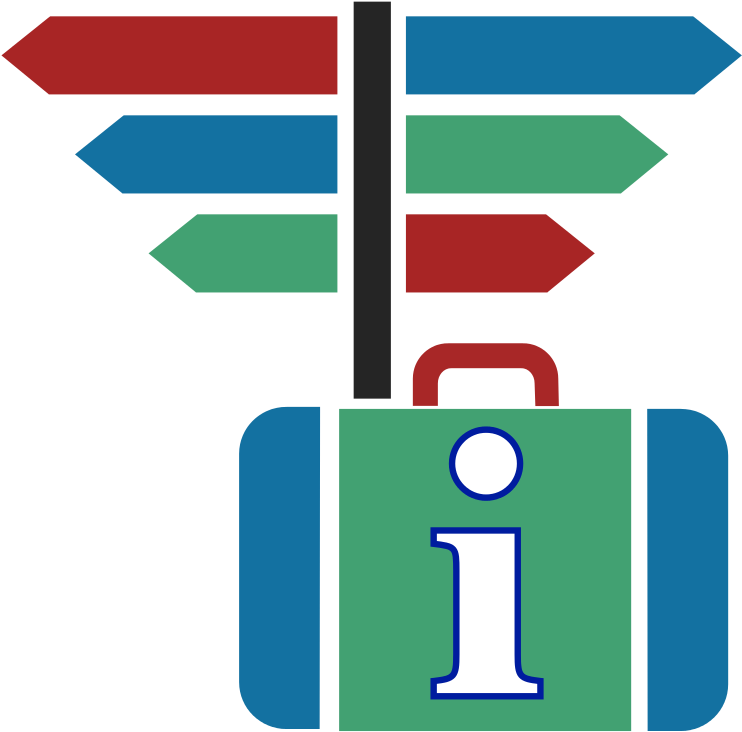 Suitcase Icon Blue Green Red Dynamic V33 - Suitcase Clipart (768x768), Png Download