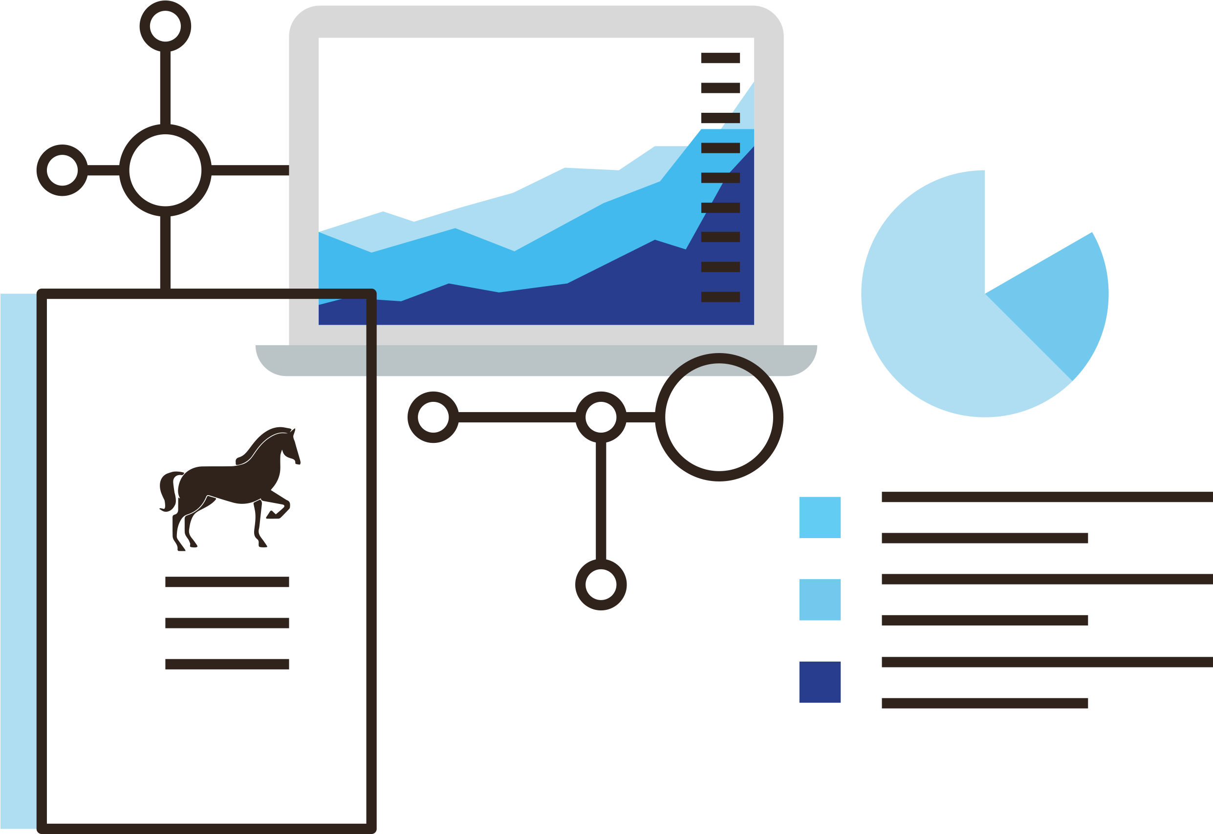 Coupling The Passport To The Blockchain - Horse Clipart (2497x2445), Png Download