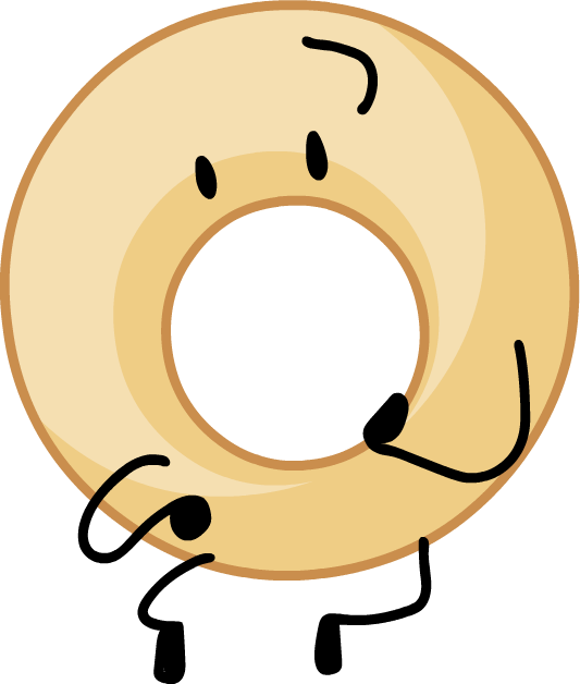 Tennis Ball Clipart Bfb - Bfb Donut - Png Download (533x628), Png Download