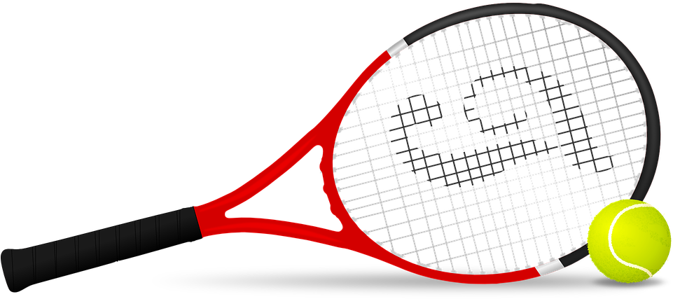 Clipart Tennis Racquet - Tennis Racket - Png Download (960x480), Png Download
