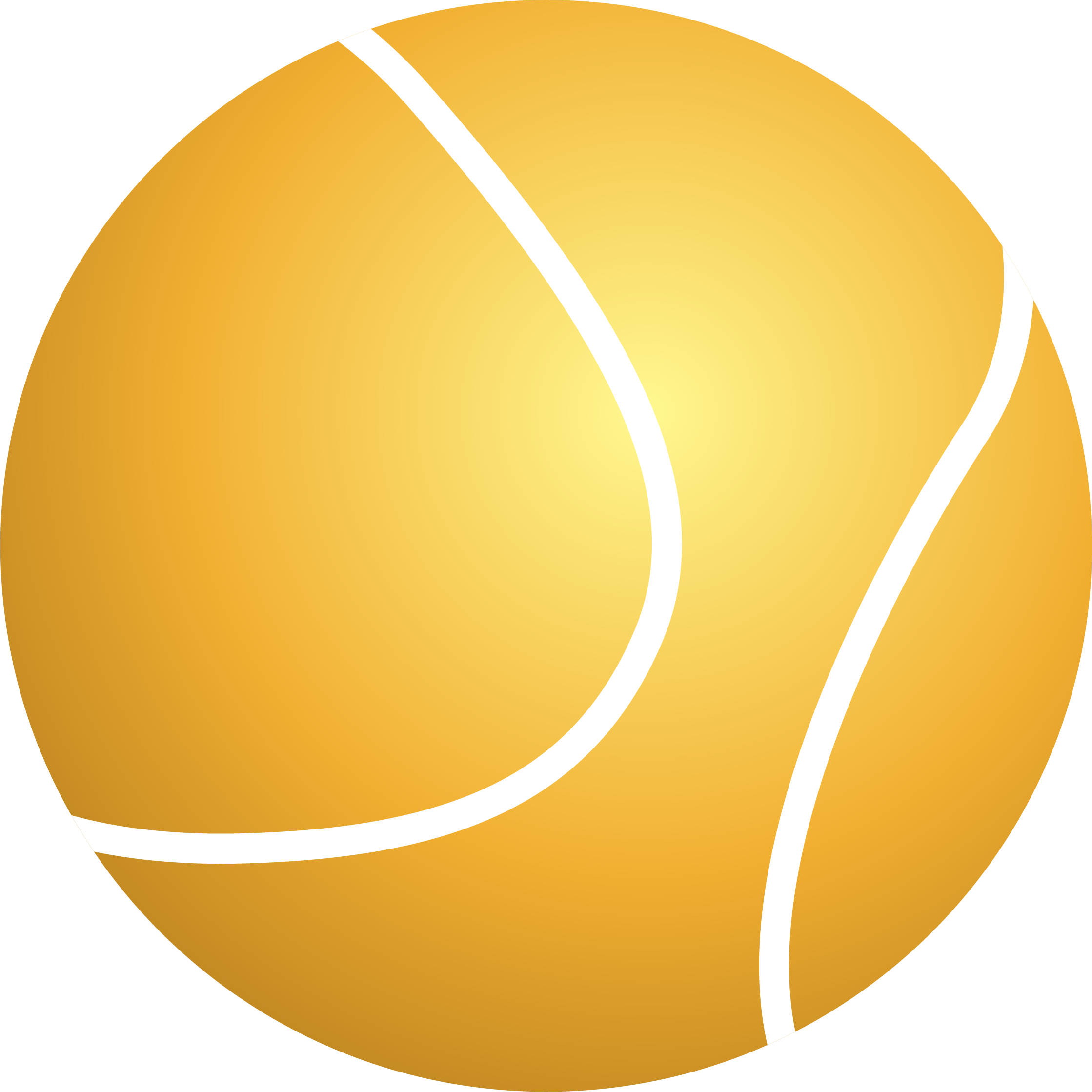 Tennis Ball Png - Portable Network Graphics Clipart (2238x2238), Png Download