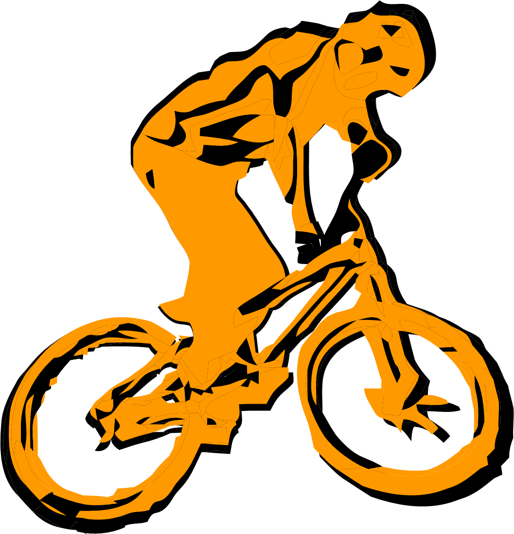 Bike Clipart Mtb - Vector Gowes - Png Download (1057x1098), Png Download