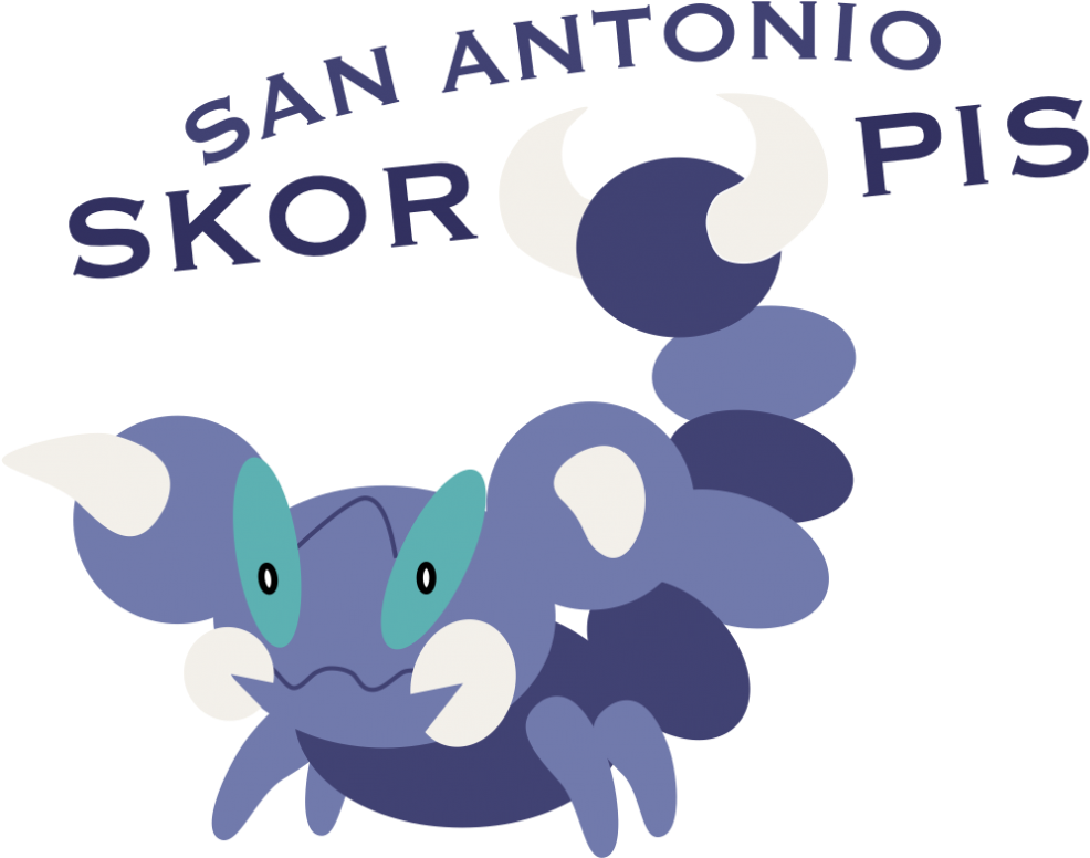San Antonio Skorupis San Antonio Spurs X Skorupi - Pokémon Clipart (1024x775), Png Download