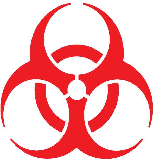 Hazardous Waste Symbol Clip Art - Biohazard Symbol Clip Art - Png Download (792x612), Png Download