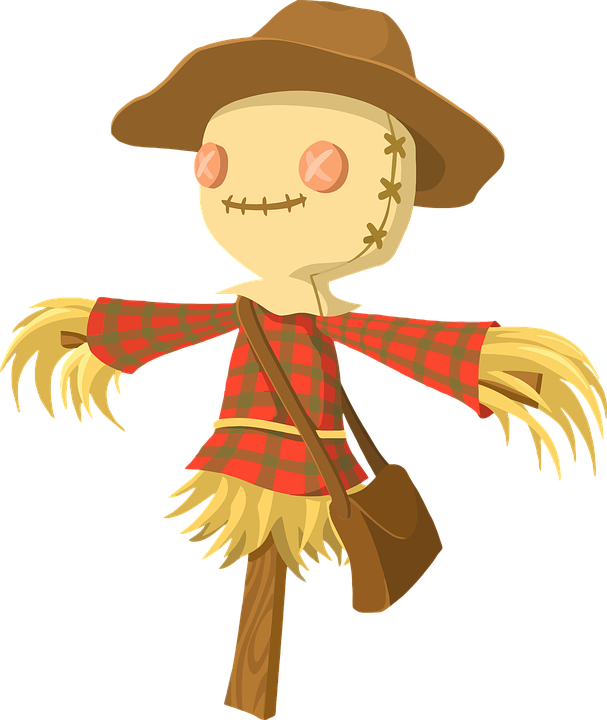 Cute Superhero Cliparts 18, Buy Clip Art - Cartoon Scarecrow - Png Download (607x720), Png Download