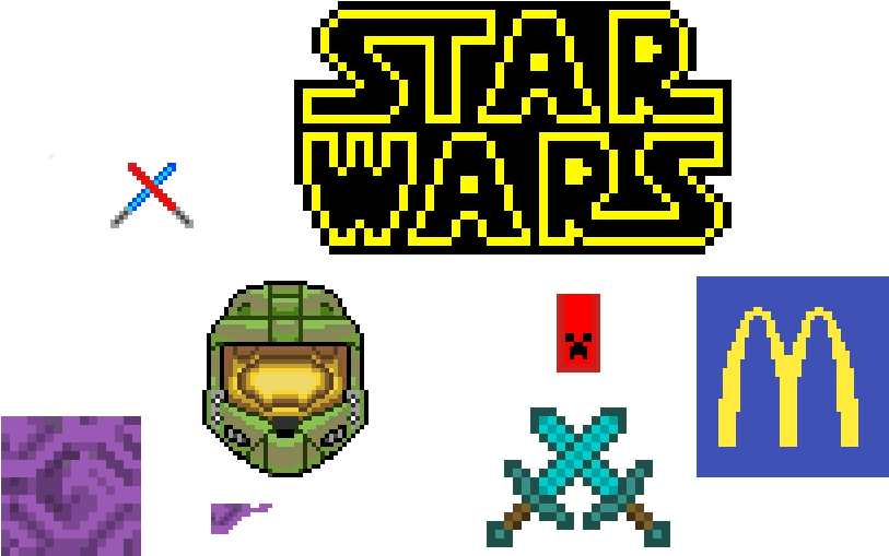 Star Wars - Pixel Art Clipart (1024x576), Png Download