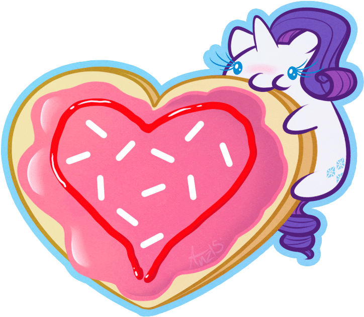 Anzicorn, Blushing, Chibi, Cookie, Cute, Eating, Food, - Animation Clipart (815x686), Png Download