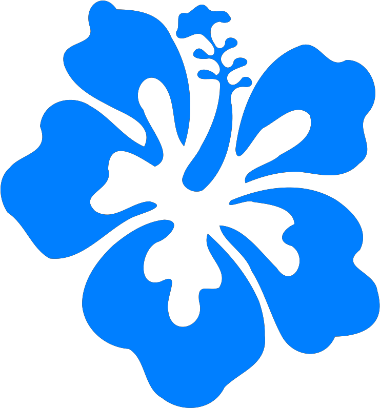 Blue Flower Clipart 21, Buy Clip Art - Hibiscus Clip Art - Png Download (669x720), Png Download