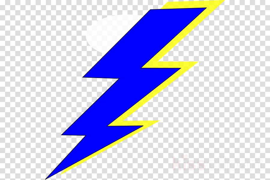 Blue Lightning Bolt Transparent Clipart Lightning Clip - Lightning Bolt Svg Free - Png Download (900x600), Png Download