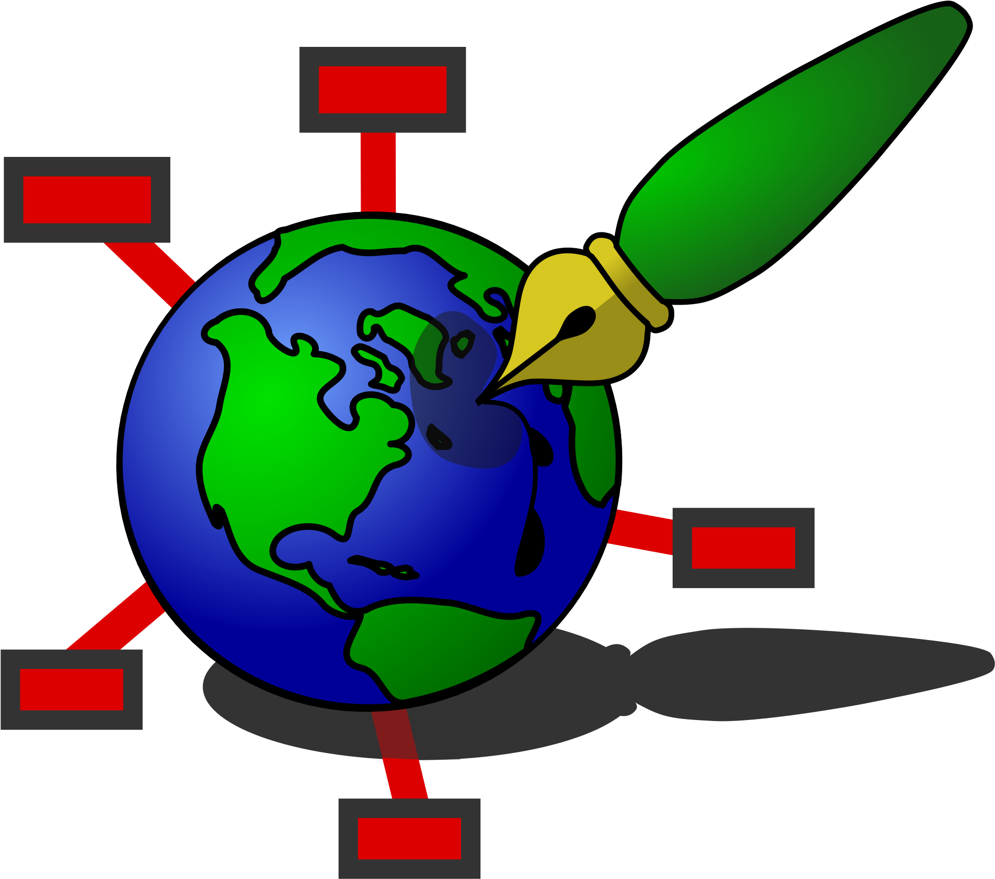 Globe Cartoon 25, Buy Clip Art - Zim - Png Download (2000x2000), Png Download